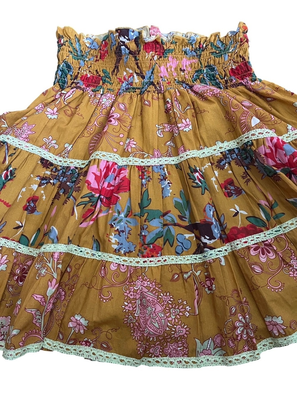 Let Me Be by Anthropologie Mixed Print Mini Skirt Size Small - Picture 6 of 6